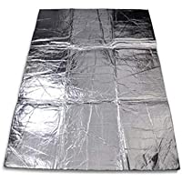 CloverLucky Car-Styling Car Hood Engine Firewall Heat Mat Deadener Sound Insulation Deadening Aluminum Foil Sticker…